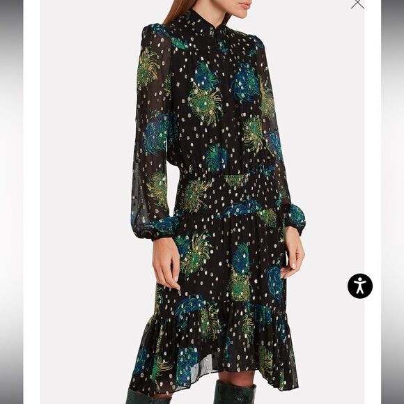 A.L.C. Reese Floral Georgette Dress - Picture 14 of 16